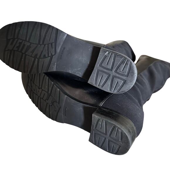 Stewart Weitzman 5050 Over The Knee Boots ($850) Black Leather Size 8.5M - Picture 11 of 11